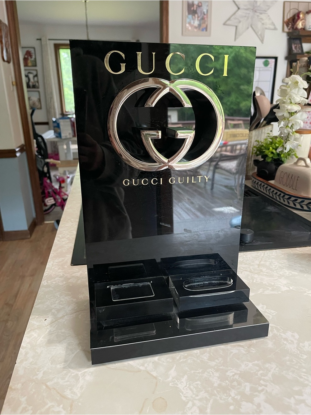 Authentic Gucci Guilty perfume/fragrance retail counter display stand